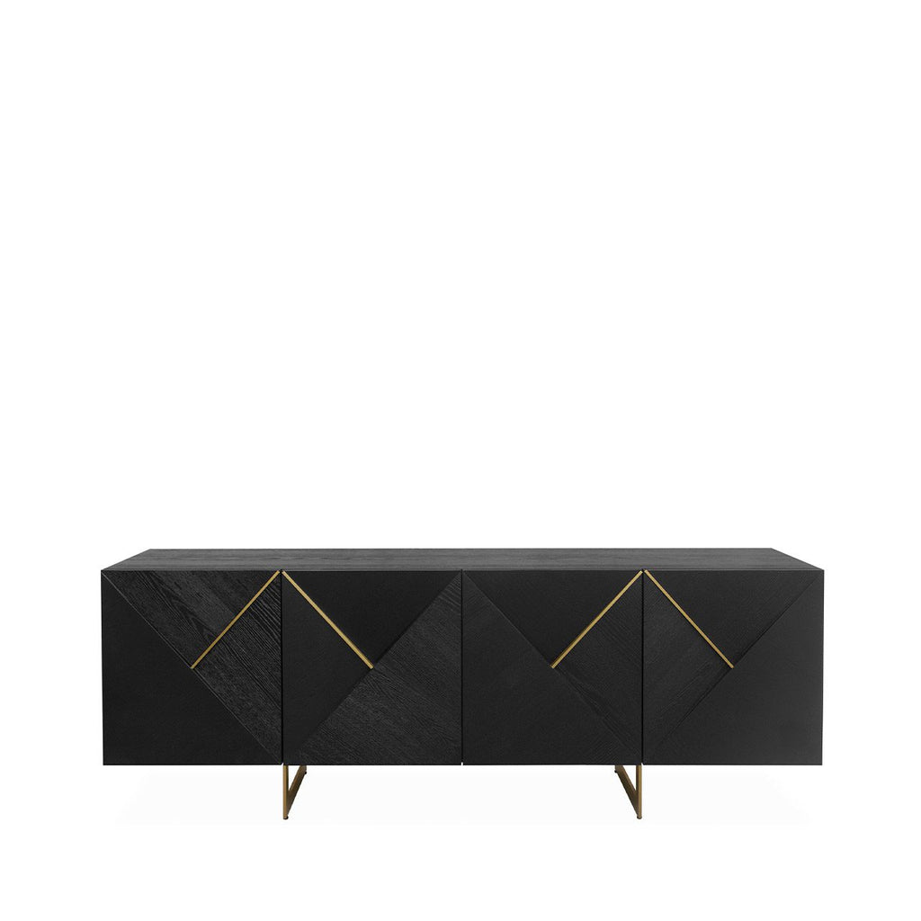 Ivanna 4 Door Sideboard Espresso Oak