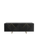 Ivanna 4 Door Sideboard Espresso Oak