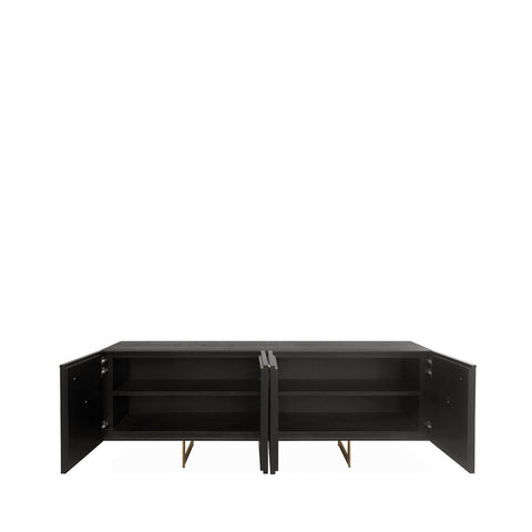 Ivanna 4 Door Sideboard Espresso Oak