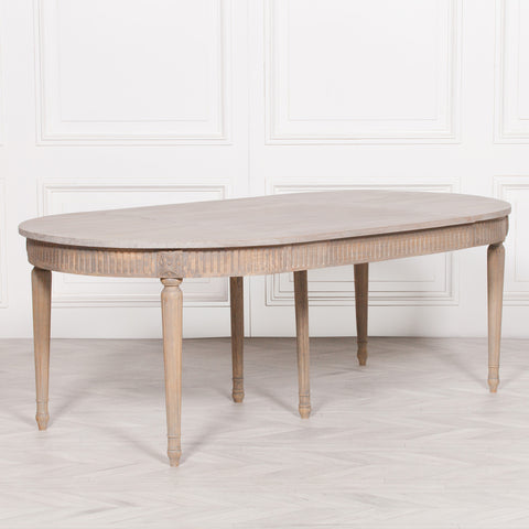 Rustic Wooden Extendable 117cm Dining Table