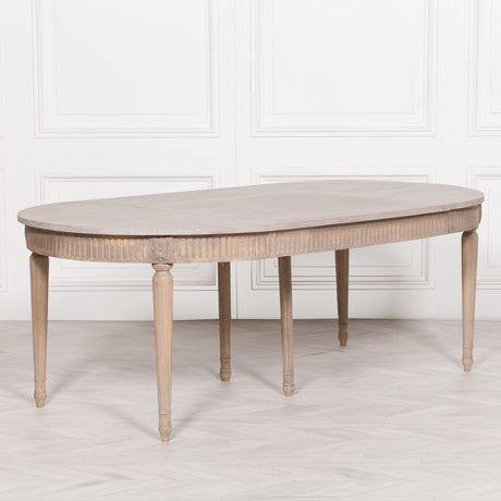 Rustic Wooden Extendable 117cm Dining Table