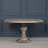 Rustic Wooden Round Dining Table 147cm
