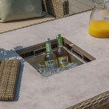 Winchester Sofa Dining Set with Ice Bucket and Rising Table - Ceramic Top