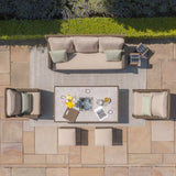 Winchester Sofa Dining Set with Ice Bucket and Rising Table - Ceramic Top