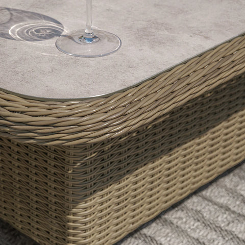 Winchester Royal U-Shaped Sofa Set with Rising Table - Ceramic Top