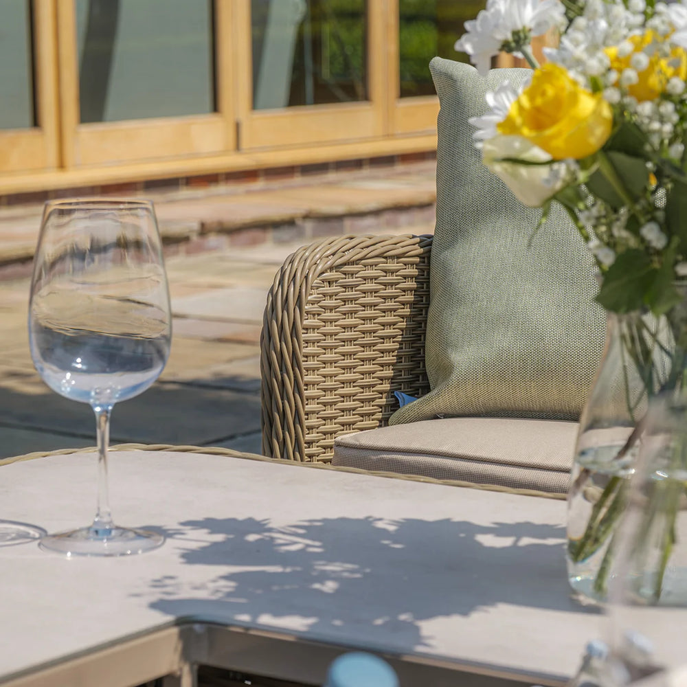 Winchester Royal U-Shaped Sofa Set with Rising Table - Ceramic Top