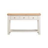 Wooden kitchen island with white base on a white background