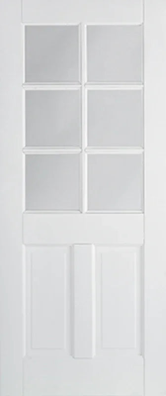 White Canterbury 2P Glazed 6L - Standard - 1981 x 686 (27") x 35mm