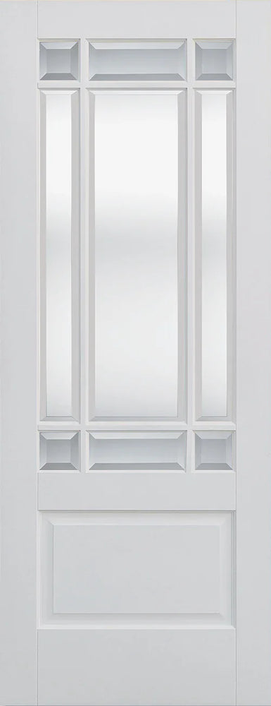 White Downham Clear Bevelled Glazed 9L - White - 1981 x 686 (27") x 35mm