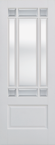 White Downham Clear Bevelled Glazed 9L - White - 1981 x 686 (27") x 35mm