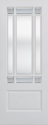 White Downham Clear Bevelled Glazed 9L - White - 1981 x 686 (27") x 35mm