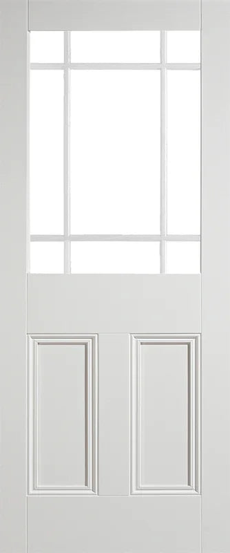 White Downham Unglazed 9 Light - Standard - 1981 x 686 (27") x 35mm
