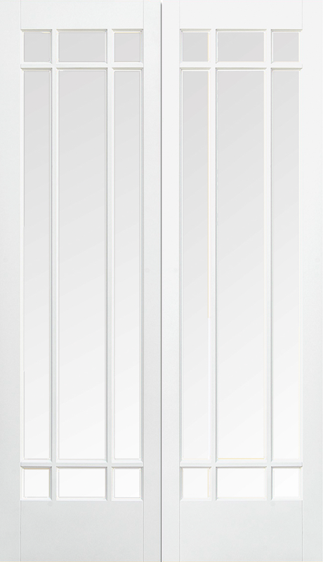 White Manhattan Glazed 9L Pair - Standard - 1981 x 1067 (42") x 40mm