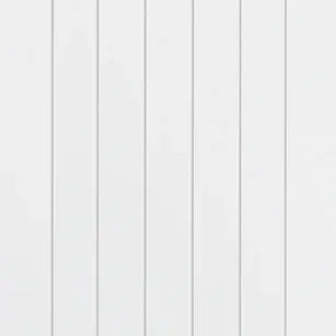 White Mexicano interior door with vertical grooved panels, modern minimalist design
