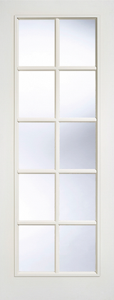White Moulded SA 10L Glazed - White Composite - 1981 x 762 (30") x 35mm