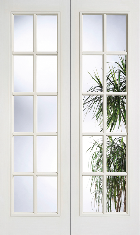 White Moulded SA 20L Glazed Pair - Standard - 1981 x 1168 (46") x 35mm