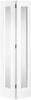 White Pattern 10 Glazed Bi Fold - White - 1981 x 686 (27") x 35mm