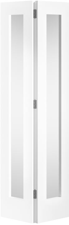 White Pattern 10 Glazed Bi Fold - White - 1981 x 686 (27") x 35mm