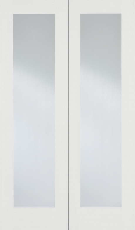 White Pattern 20 Glazed Pair - White - 1981 x 914 (36") x 40mm