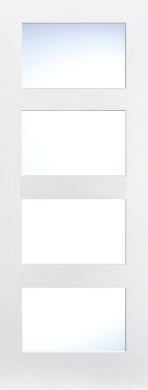 White Shaker Glazed 4L - White - 1981 x 533 (21") x 35mm