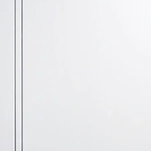 White wardrobe door panel with simple vertical groove detail close up