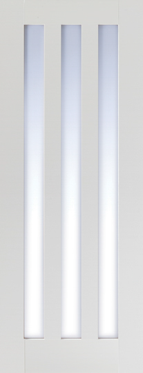 White Utah Glazed 3L Clear - White - 1981 x 686 (27") x 35mm
