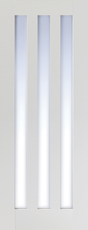 White Utah Glazed 3L Clear - White - 1981 x 686 (27") x 35mm