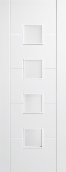 White Vancouver Glazed 4L Frosted - Standard - 1981 x 686 (27") x 35mm
