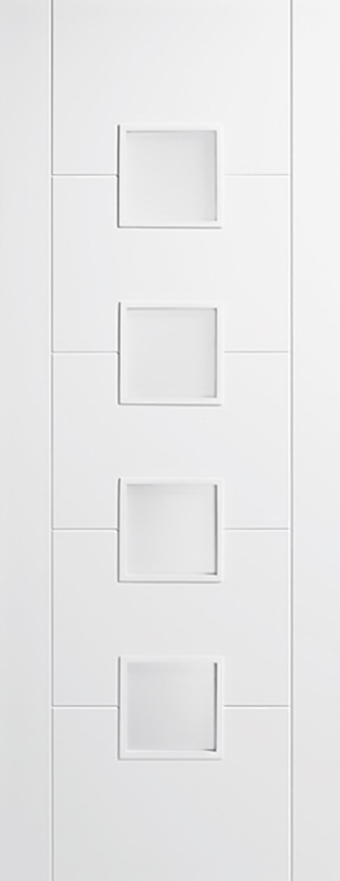 White Vancouver Glazed 4L Frosted - Standard - 1981 x 686 (27") x 35mm