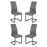 Xavier Dining Chair (Set of 4) - Grey - XAV101