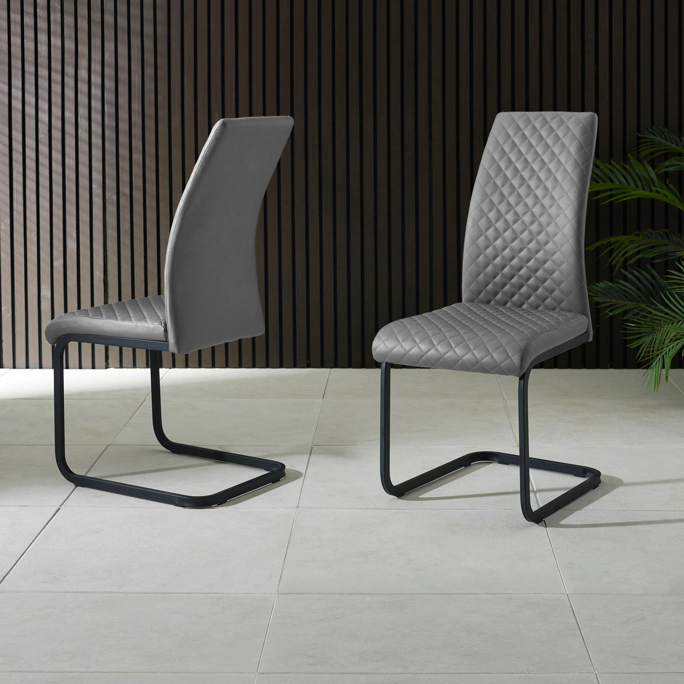 Xavier Dining Chair (Set of 4) - Grey - XAV101