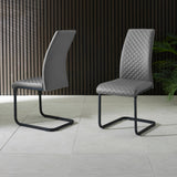 Xavier Dining Chair (Set of 4) - Grey - XAV101
