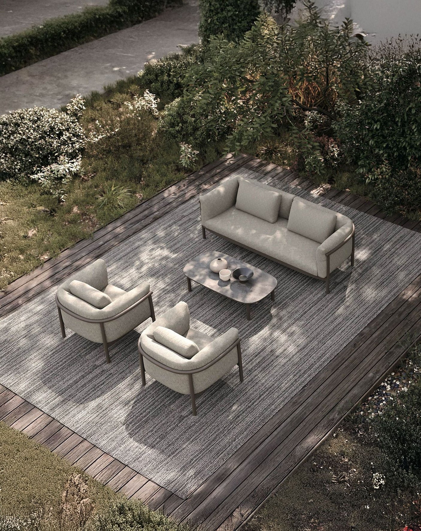 Image of ZOYA 4-Seater Lounging Set with Coffee Table
