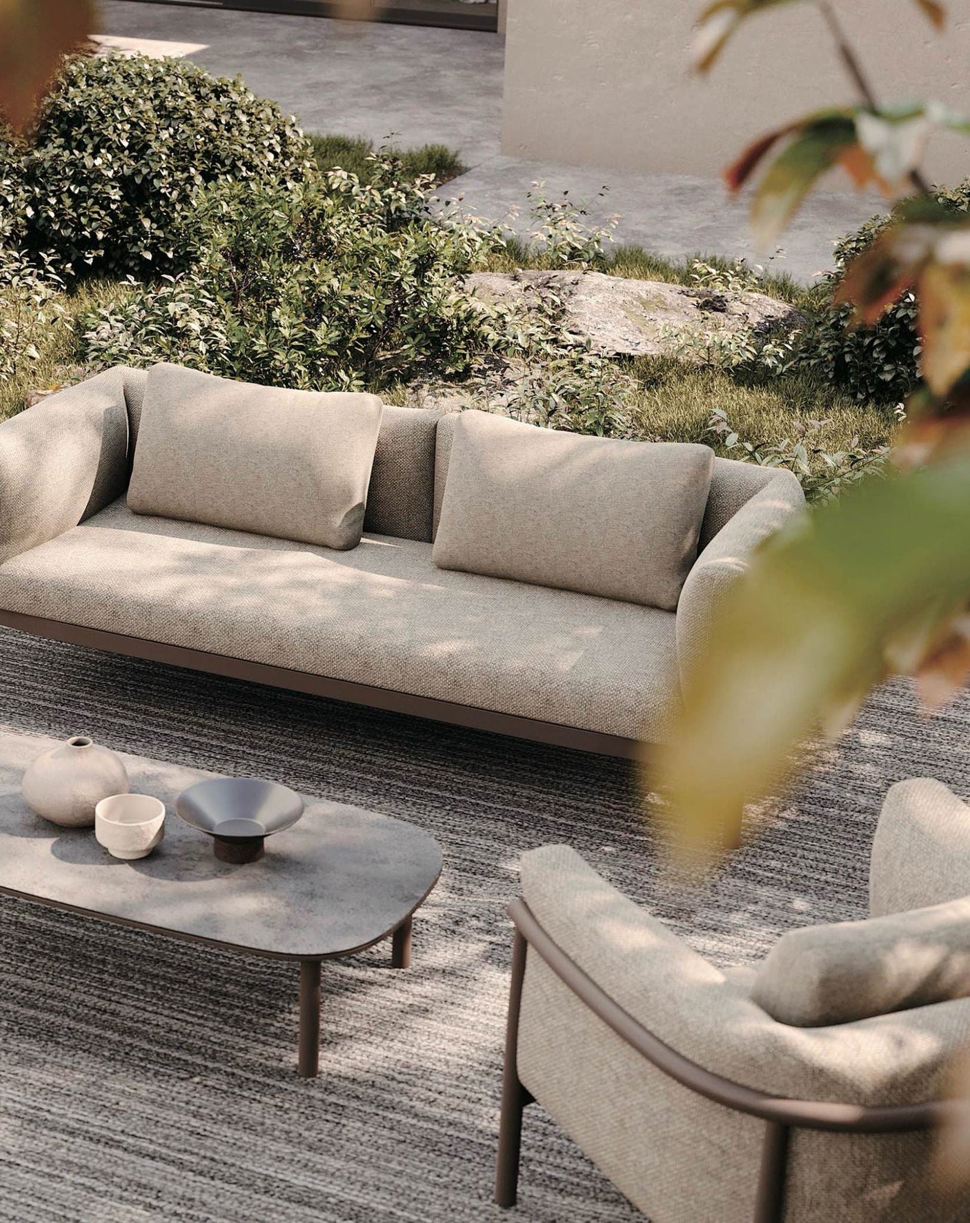 Image of ZOYA 4-Seater Lounging Set with Coffee Table