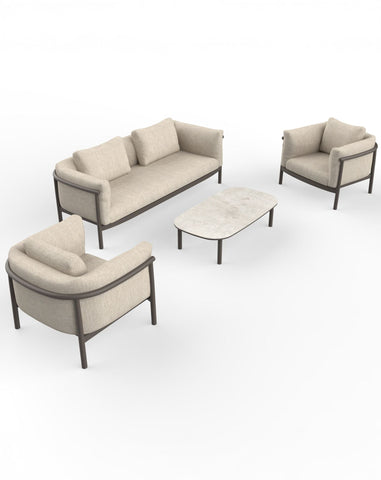 Image of ZOYA 4-Seater Lounging Set with Coffee Table