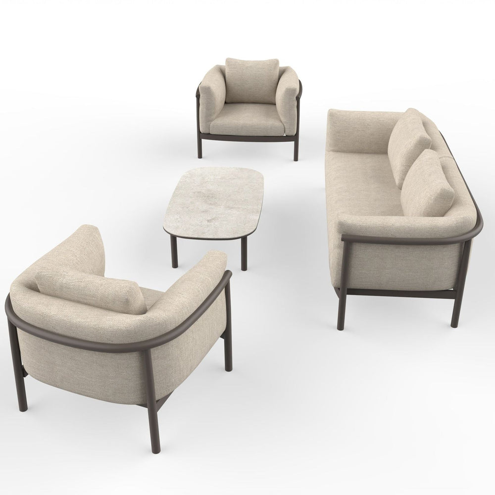 Image of ZOYA 4-Seater Lounging Set with Coffee Table