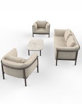 Image of ZOYA 4-Seater Lounging Set with Coffee Table