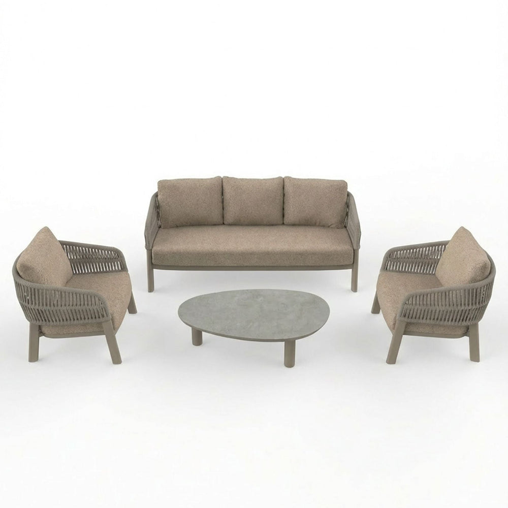Image of ZURO 5-Seater Lounging Set with Coffee Table