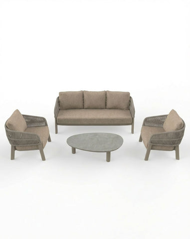Image of ZURO 5-Seater Lounging Set with Coffee Table