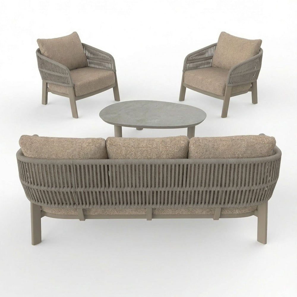 Image of ZURO 5-Seater Lounging Set with Coffee Table