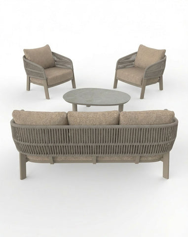 Image of ZURO 5-Seater Lounging Set with Coffee Table