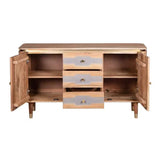Wilton Acacia Wood 2 Doors 3 Drawers Sideboard - View 3