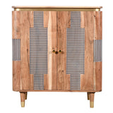 Wilton Acacia Wood 2 Doors Sideboard with lacquered finish