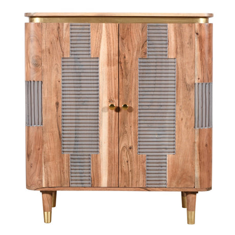 Wilton Acacia Wood 2 Doors Sideboard with lacquered finish