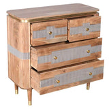 Wilton Acacia Wood 4 Drawers Chest - View 3