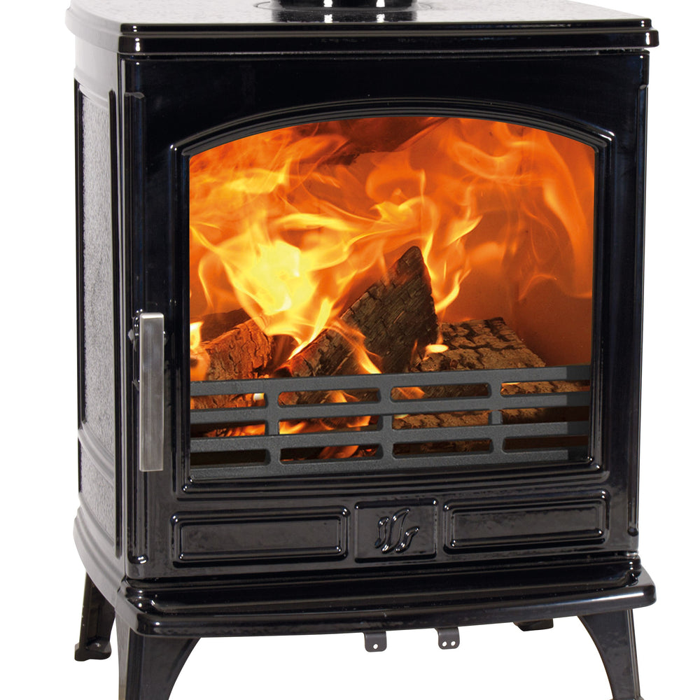 ACR Ashdale 7kw Matt Black DEFRA Multifuel Wood Burning Stove