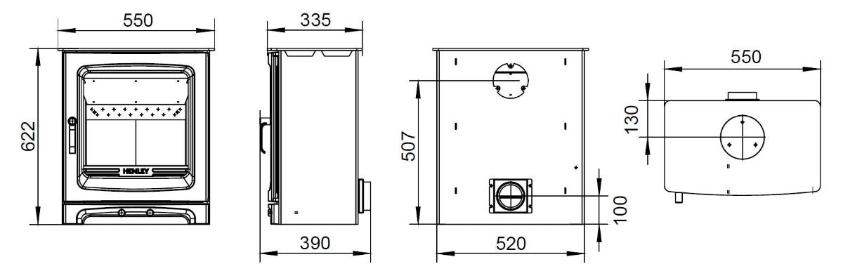 Alderwood 6.7kW Multi Fuel (Eco) -  - 105-315195