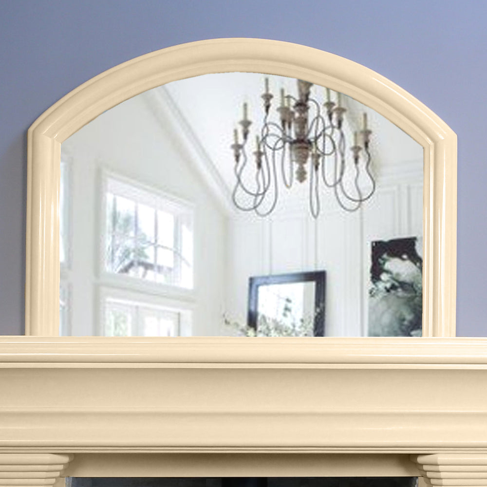 Arch Overmantle In Ivory Cream