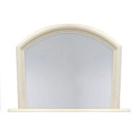 Mirror Arched Overmantle Ivory Pearl -  - 105-974262