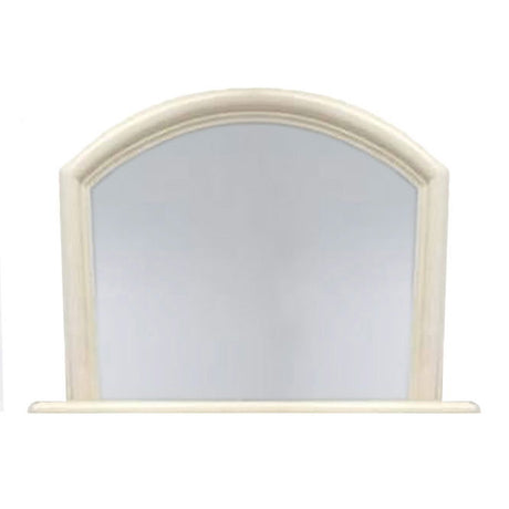 Mirror Arched Overmantle Ivory Pearl -  - 105-974262